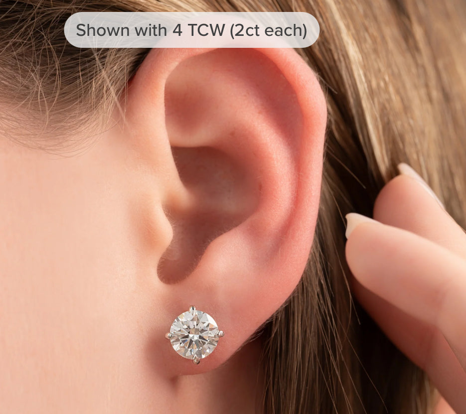 Round Diamond Studs