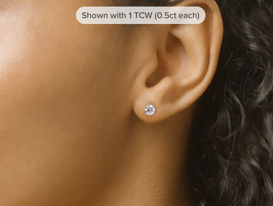 Round Diamond Studs