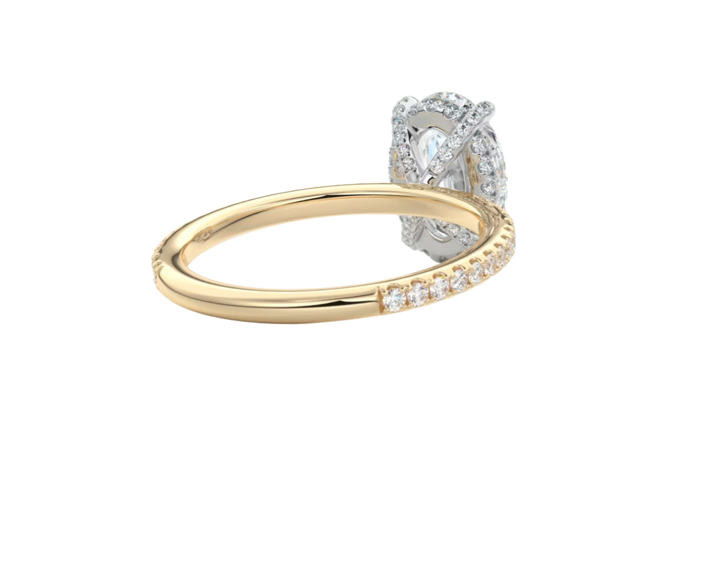 2-Tone Pavé Everything | Oval