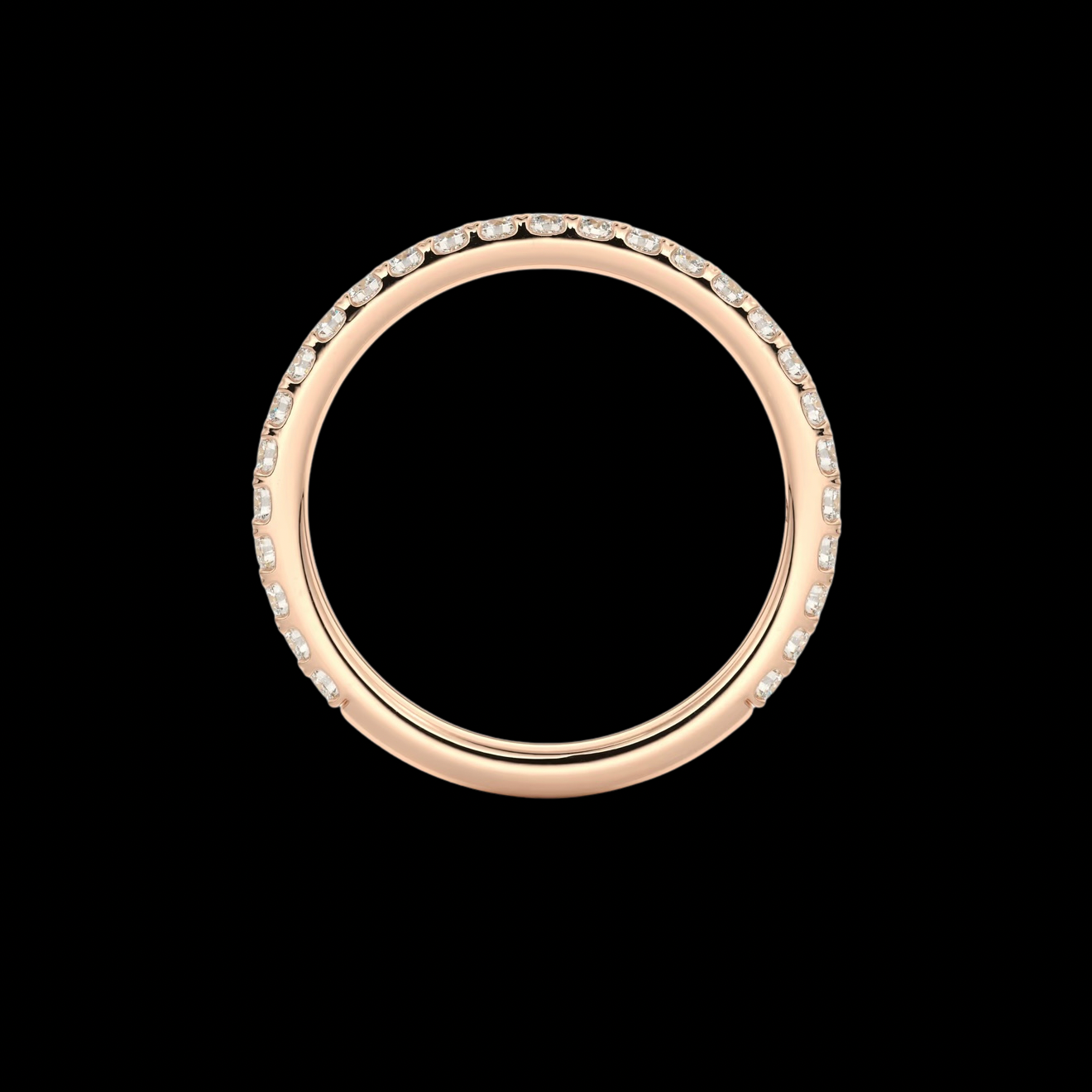 2mm Pavé Wedding Band