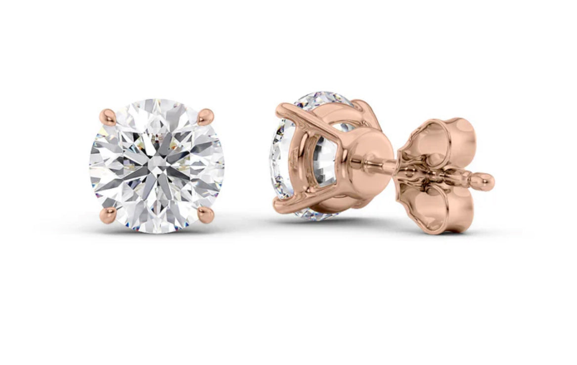 Round Diamond Studs