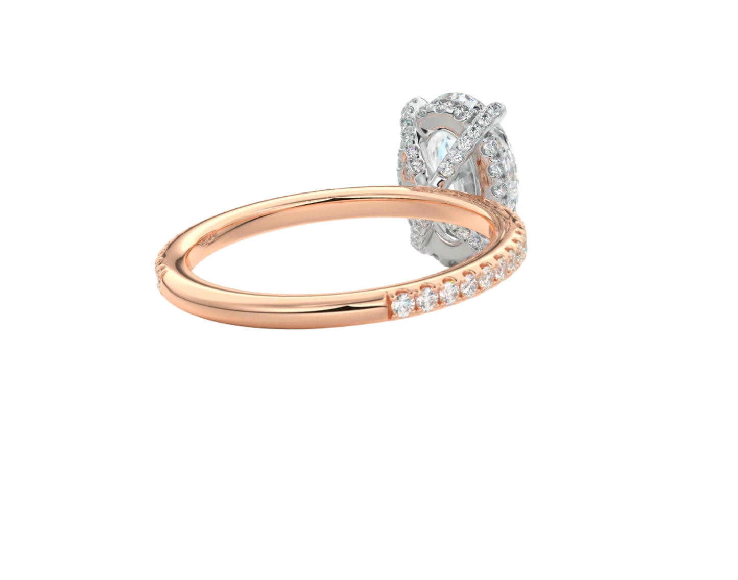 2-Tone Pavé Everything | Oval