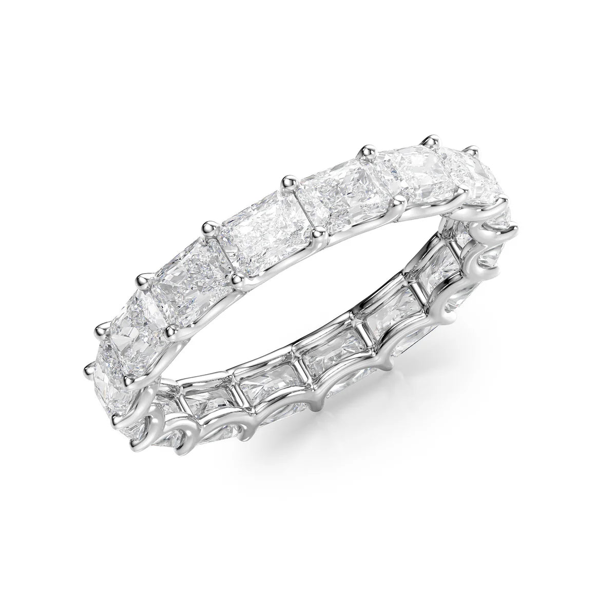 East West Radiant U Prong Eternity