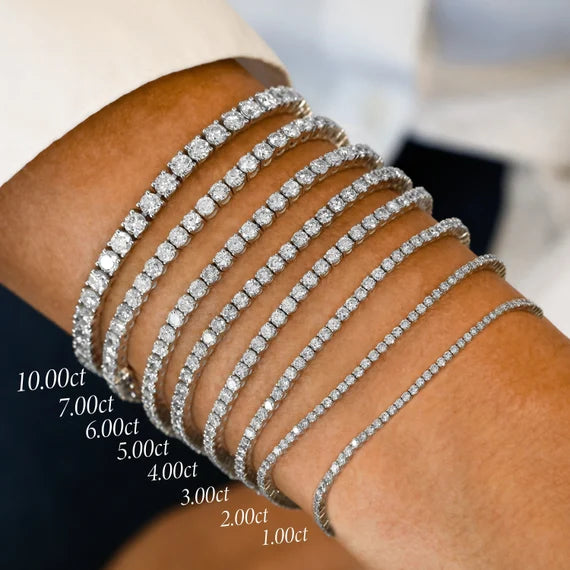 实验室培育钻石网球手链