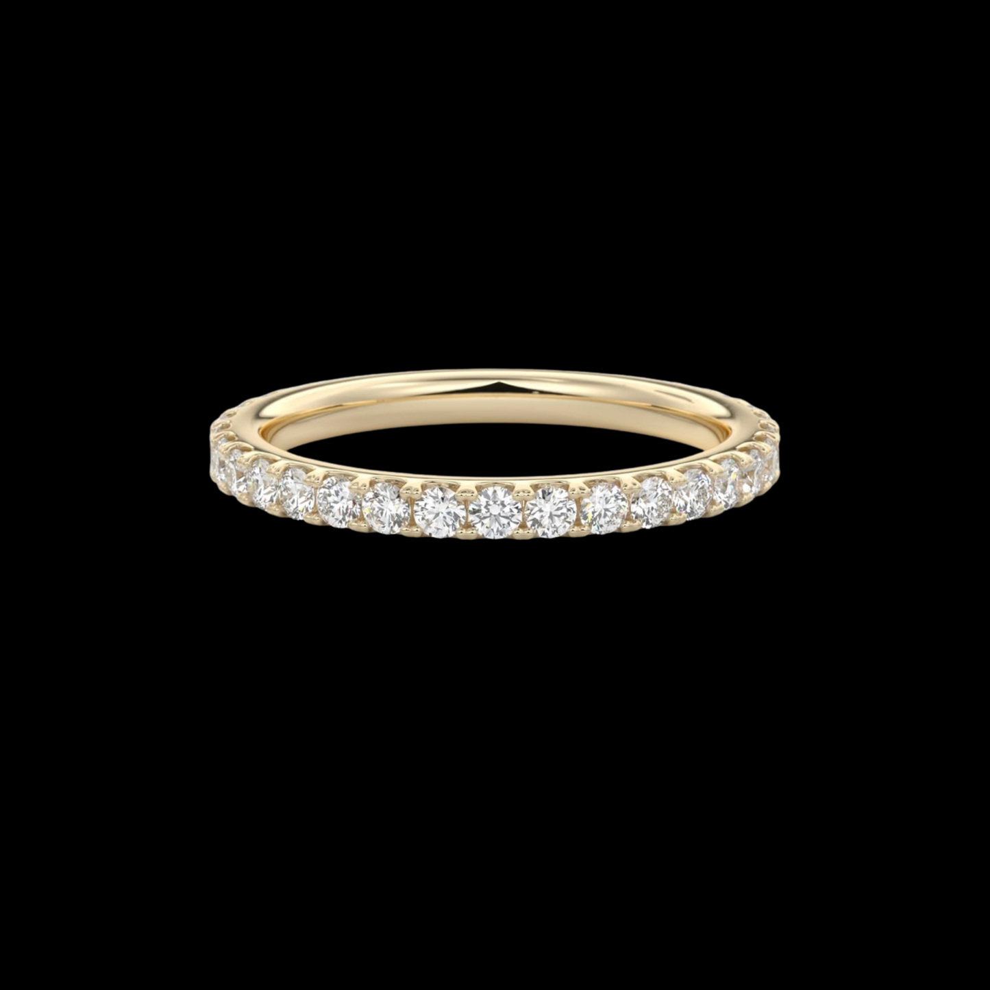 2.3mm Pavé Wedding Band