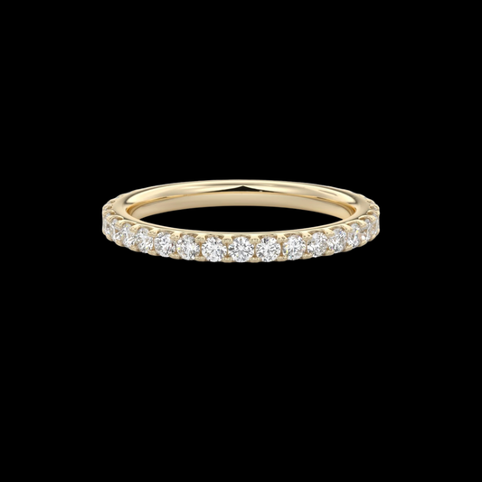 2.3mm Pavé Wedding Band