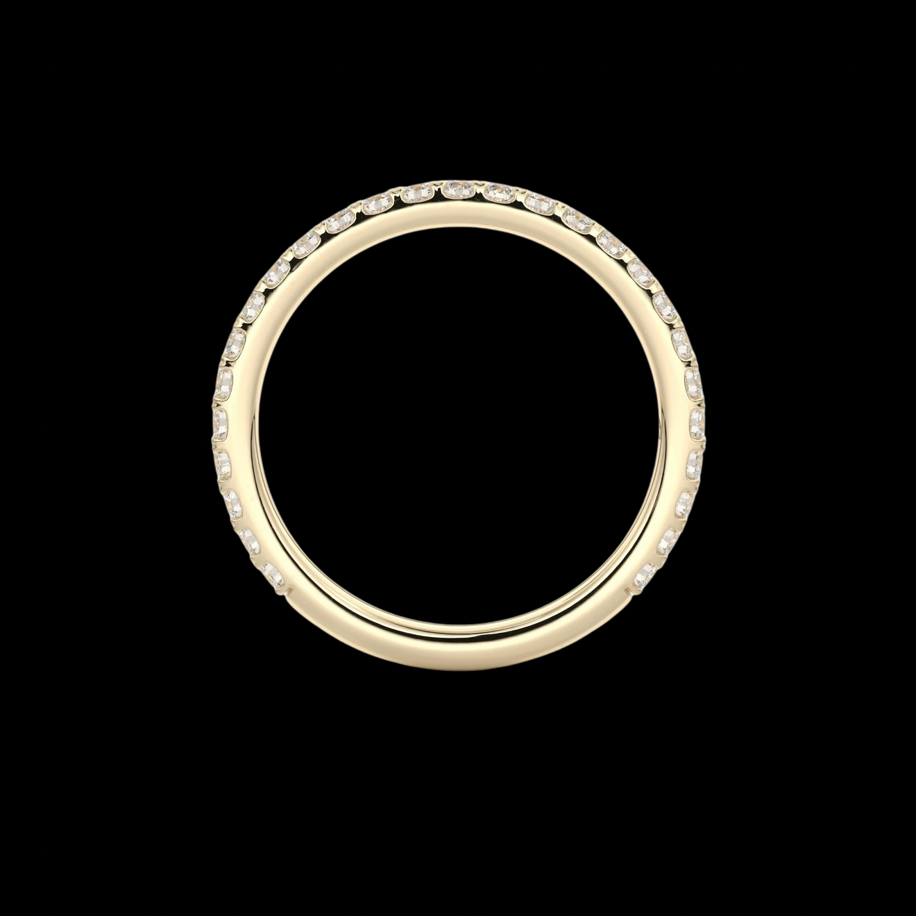 2mm Pavé Wedding Band