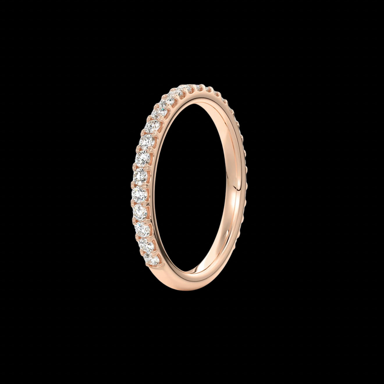 2mm Pavé Wedding Band