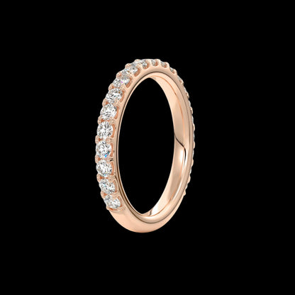 2.6mm Pavé Wedding Band