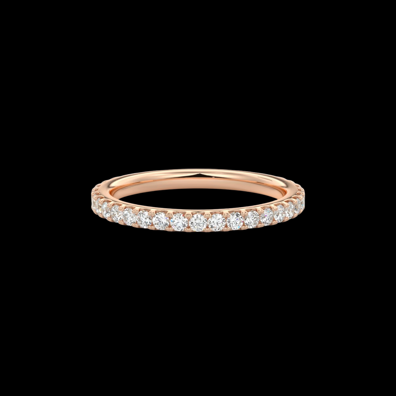 2mm Pavé Wedding Band