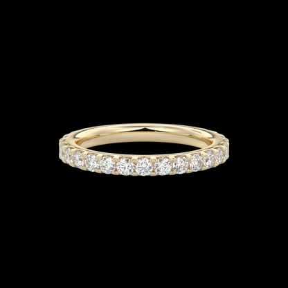 2.6mm Pavé Wedding Band