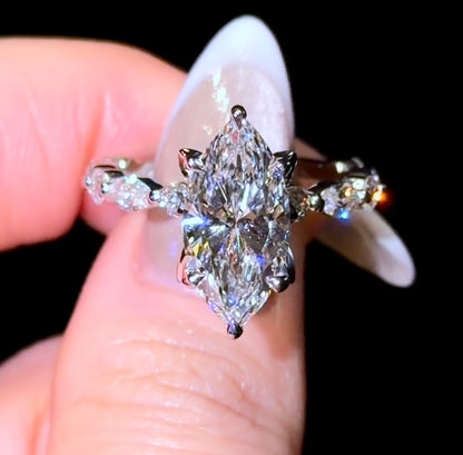 Marquise Hidden Halo Tierra