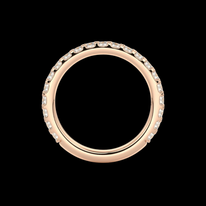 2.6mm Pavé Wedding Band