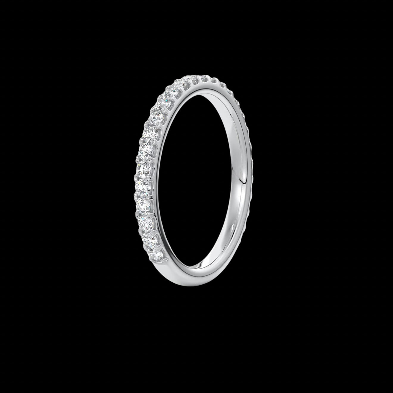 2mm Pavé Wedding Band