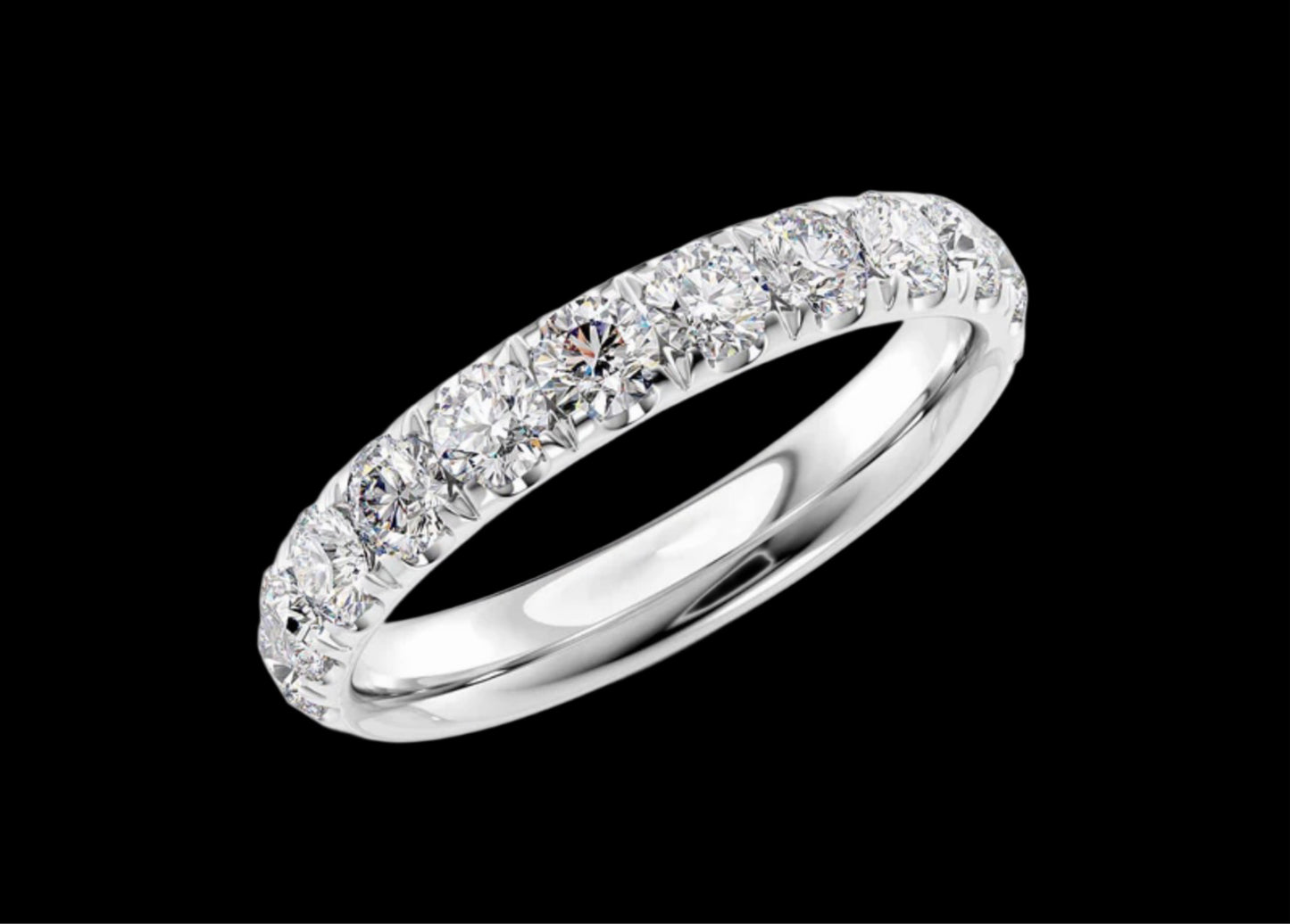 3mm Pavé Wedding Band