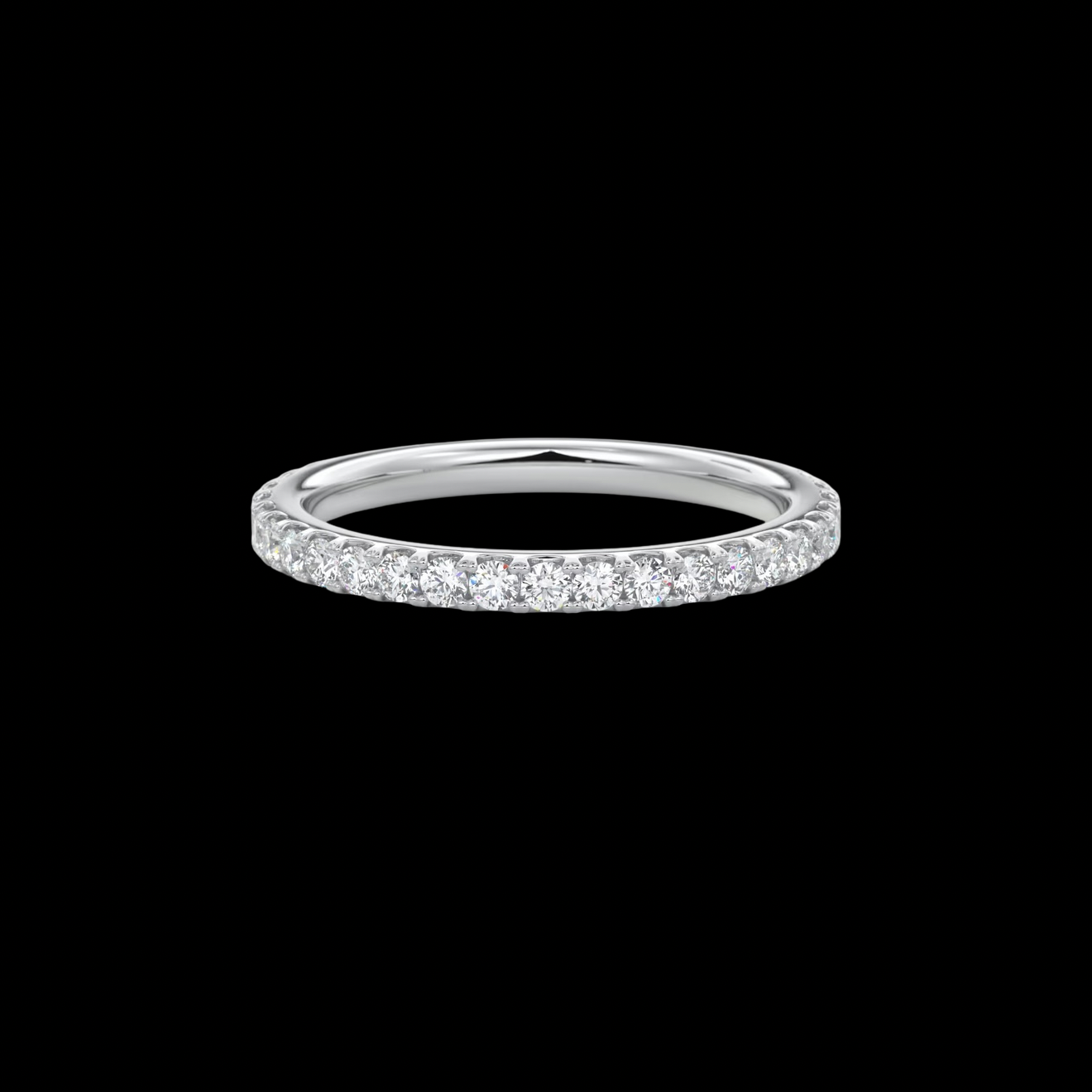 2mm Pavé Wedding Band