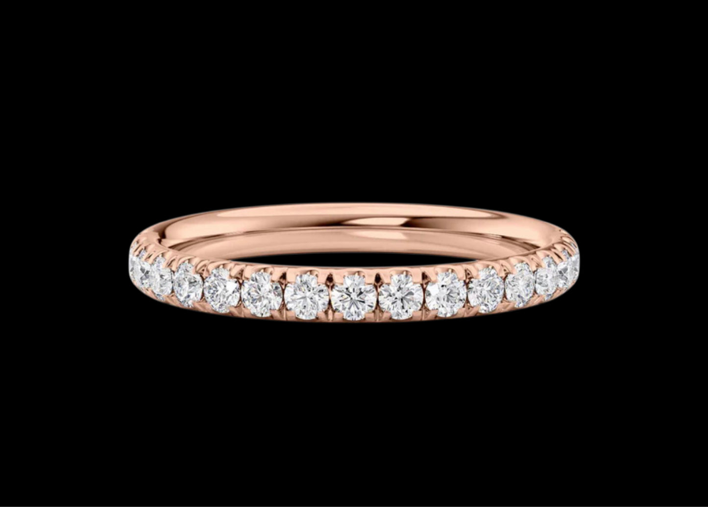 2.3mm Pavé Wedding Band