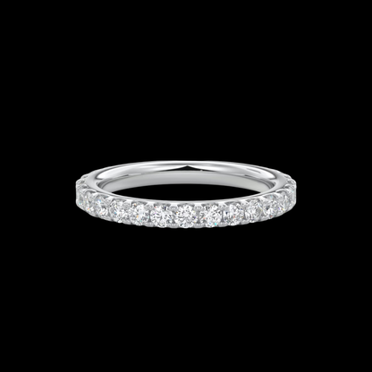 2.6mm Pavé Wedding Band
