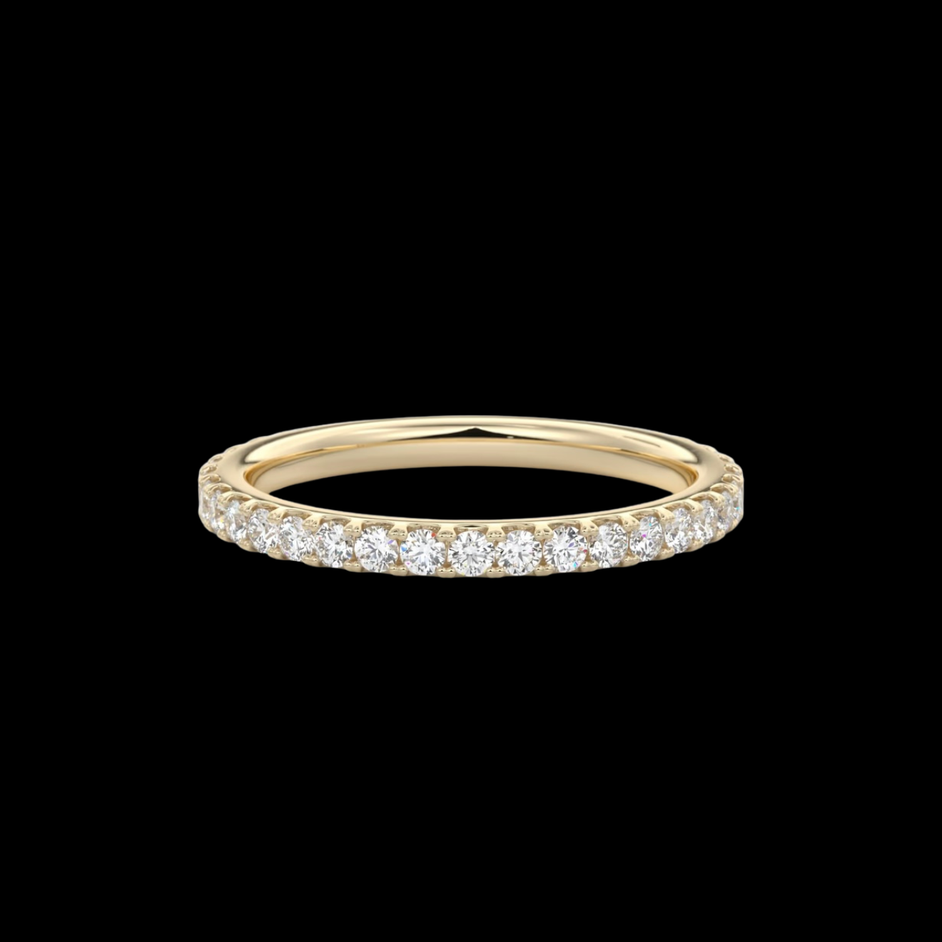 2mm Pavé Wedding Band