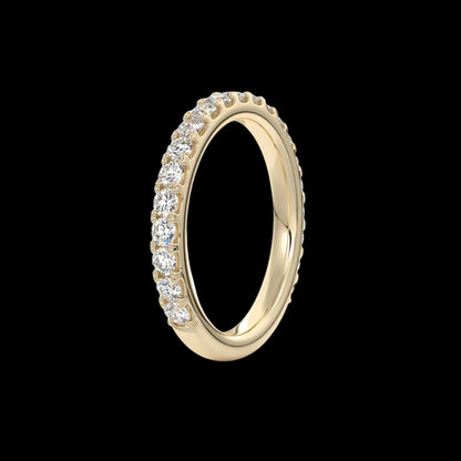 2.6mm Pavé Wedding Band