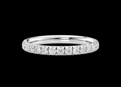 2.3mm Pavé Wedding Band