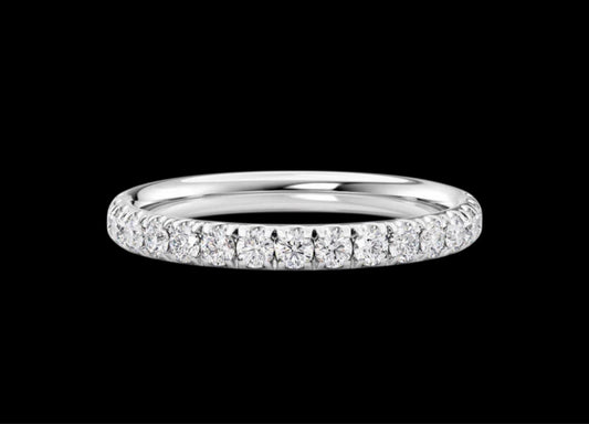 2.3mm Pavé Wedding Band