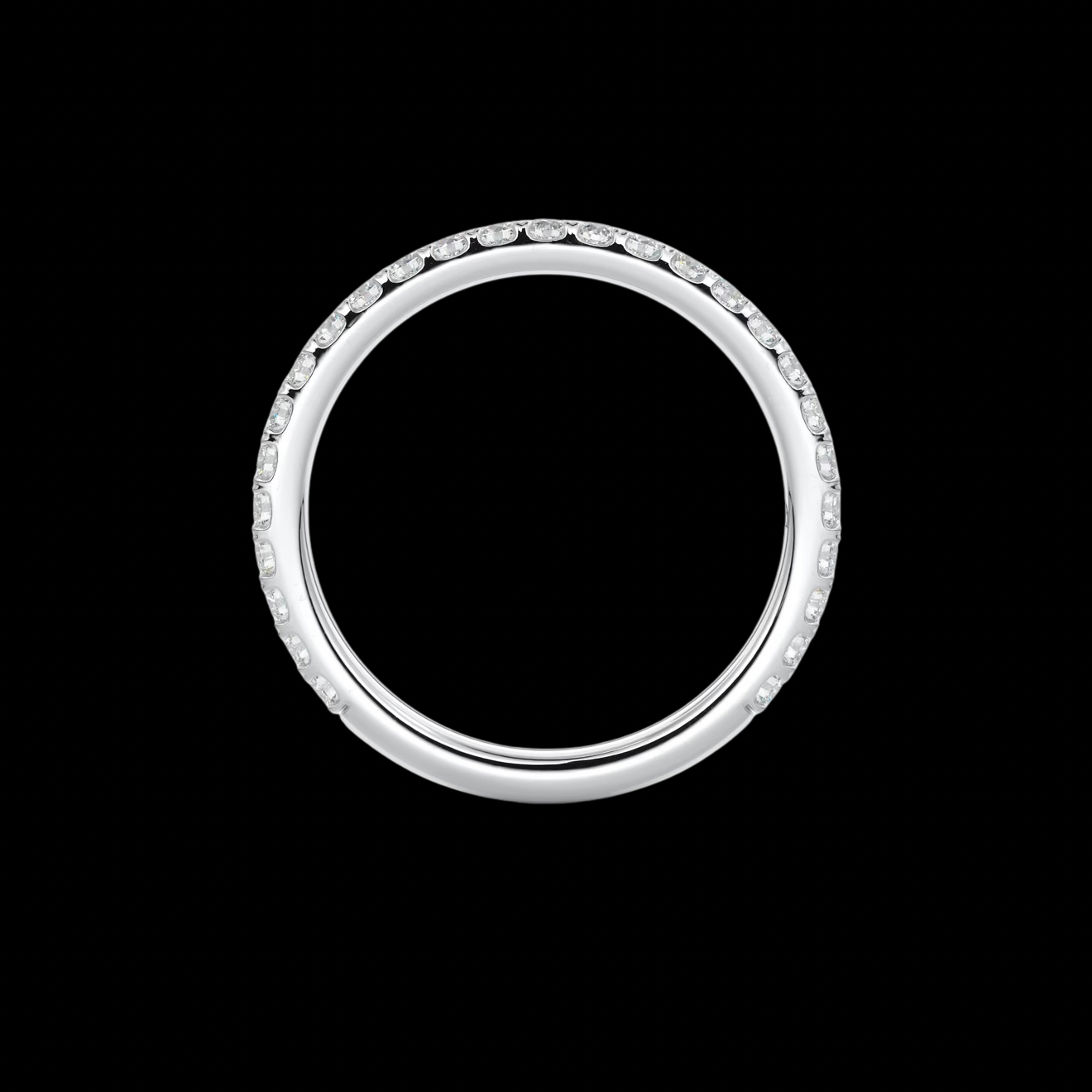 2mm Pavé Wedding Band