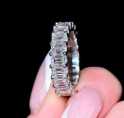 Smaragd U Prong Eternity