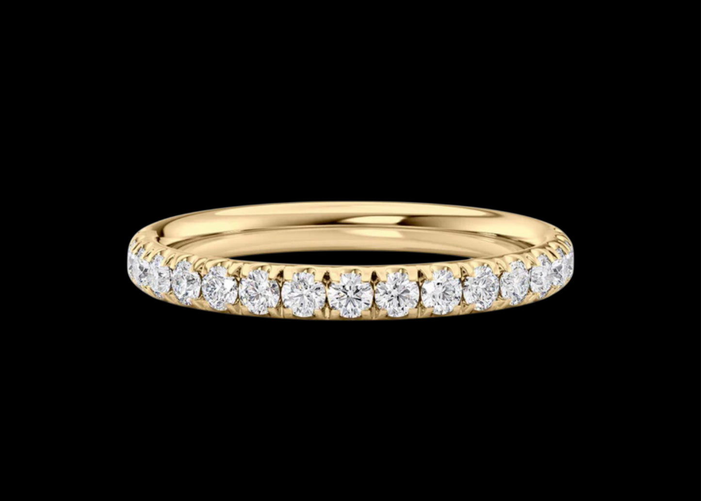 2.3mm Pavé Wedding Band