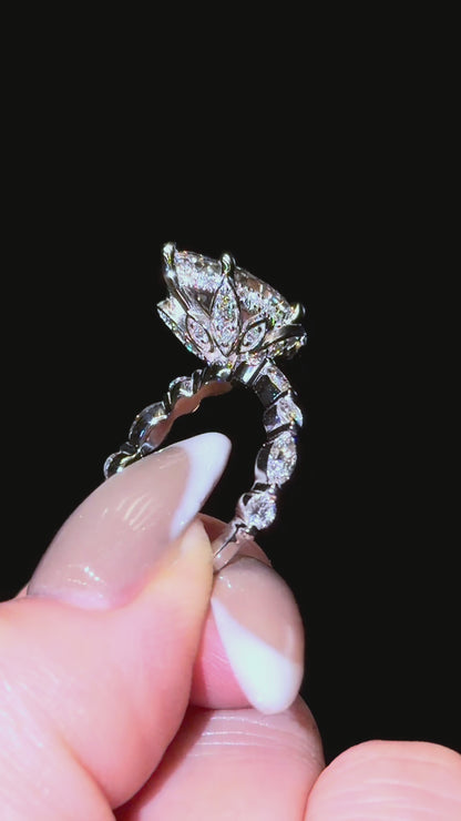 Marquise Hidden Halo Tierra